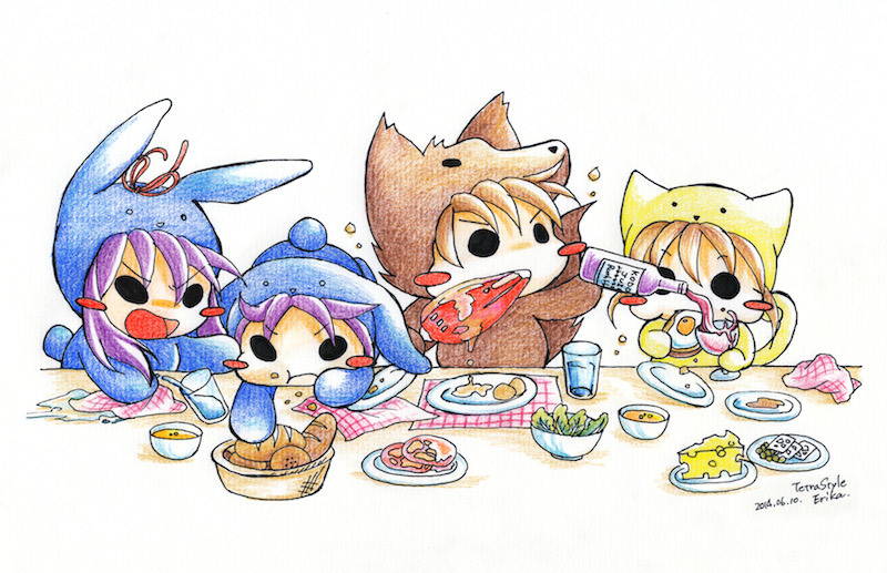 Let's eat!! (Tetra Style)